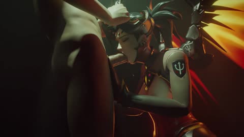 Mercy(devil) blowjob