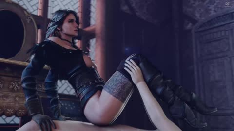 Yennefer and her unique cowgirl anal