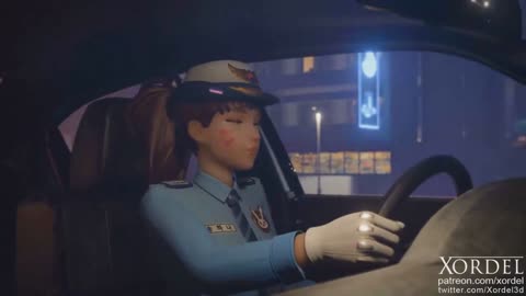 Dva(cop) standing doggystyle sex