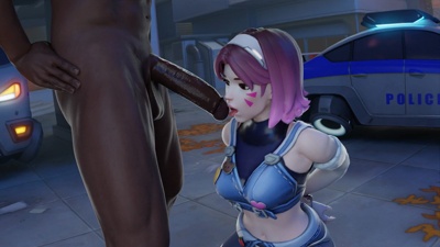 Dva's blowjob bribe (BBC)