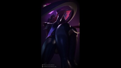 Eve uses her thick thighs to milk Vayne