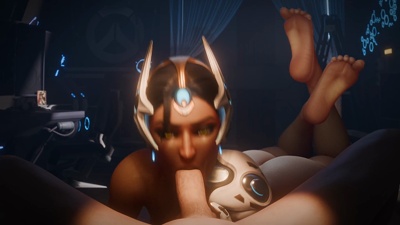 Symmetra sucking the cum out of your balls