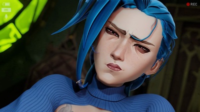 Jinx tries a BWC dildo then fucked by the real thing (alt)
