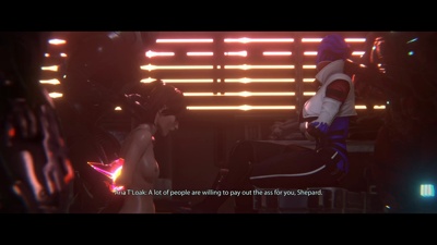 Shepard broken by the krogan cock then filled with cum (pregnant)