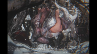 Sable still collecting monster cum (Daylight)