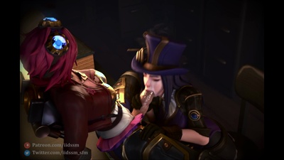 Vi amazed at caitlyn's deepthroating skills