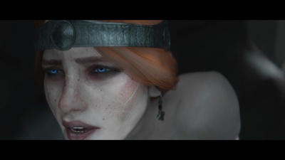 Cerys gives her womb to the fiend to warm the land (Big Boobs)