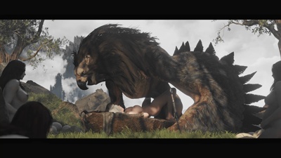 Ciri mating with a Griffin (Big Boobs)