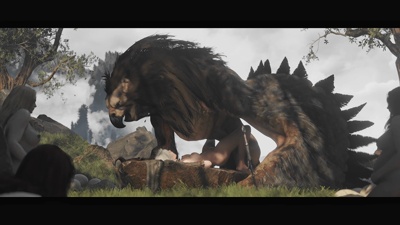 Ciri mating with a Griffin (Pubic Hair)