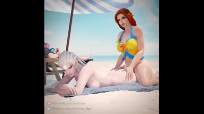 Leona and Diana's beach vacation
