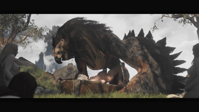 Ciri mating with a Griffin (Pregnant)
