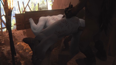 Minthara fucked by Horny Goblins (Alt) (Bodywriting)