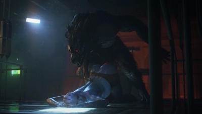 Liara Stretched by a Horny Werewolf (Alt Outfit) (Pregnant)