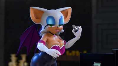 Rouge's Massive Boobs