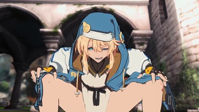 Angelic Femboy Bridget trying his best