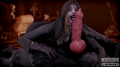 Dimitrescu's Daughter obsessed with Werewolf Cocks