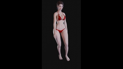 Hailey Bikini Catwalk
