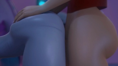 Raven in love with Starfire's futa cock (Alt)