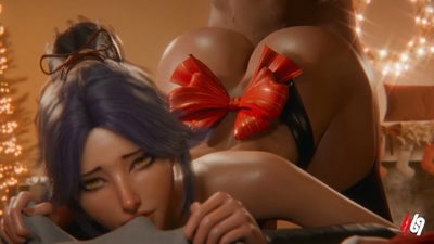 Yoruichi Xmas Backshots