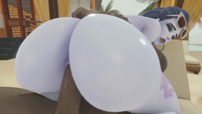 aroused widowmaker becomes a BBC only slut