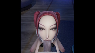 hourglass mira consumes a Long BWC with her throat
