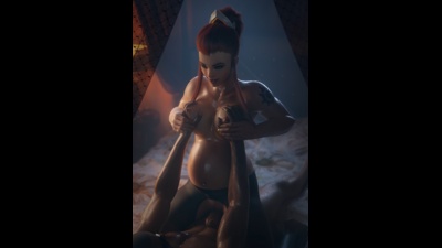 Briggite Grinding her wet pussy on a Throbbing BBC (Pantyhose) (Pregnant)