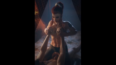 Briggite Grinding her wet pussy on a Throbbing BWC (Pantyhose)