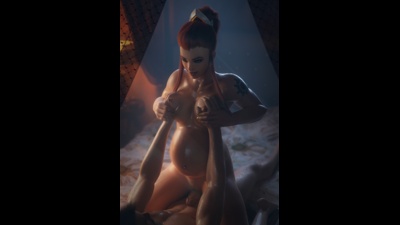 Briggite Grinding her wet pussy on a Throbbing BWC (Pregnant)