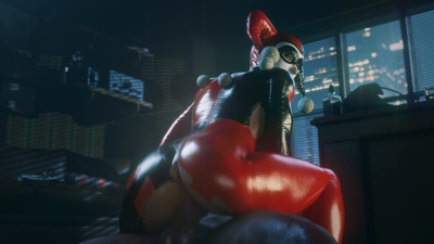 curvy Harley Quinn Riding BBC (Classic Outfit)