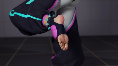 Juri Han Footjob