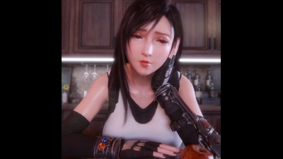 Lonely Tifa Has Her BWC Needs