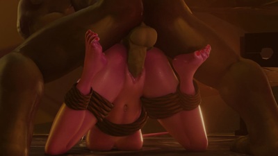Night Elf being an Orc's Slut (Alt Angle)