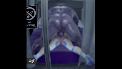 Samus Taking Thanos Massive Cock in her Tight Ass (Angle 4)
