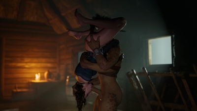 Sheeva's Massive Futa Cock Throatfucking Slutty Yennefer