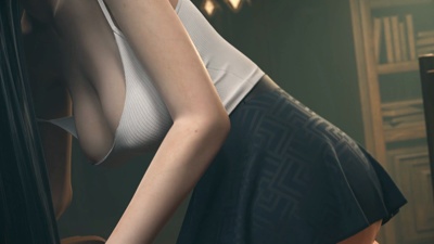 Tifa Gripping Cloud's BWC with her Pussy Lips