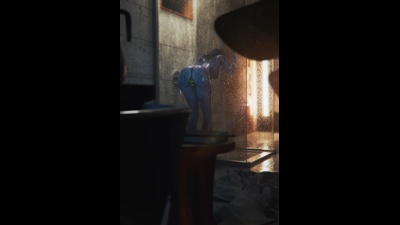 Widowmaker Taking A Huge Dildo While Showering (Alt Angle)