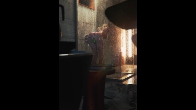 Widowmaker Taking A Huge Dildo While Showering (Nova) (Alt Angle)