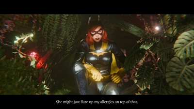 Batgirl fucked by Poison Ivy's Tentacles