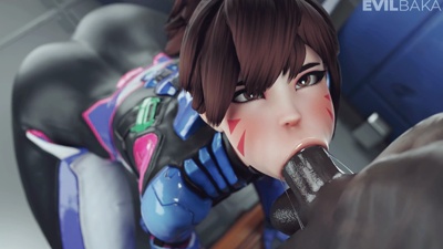 Cute Dva Sucking Dick (BBC)