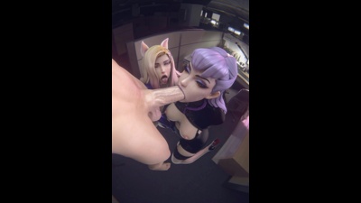 Ahri And Evelynn's Worshipping BWC (Outfit 1 Cam 4)