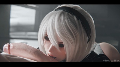 Obedient 2B wants to be fucked like a Slutty Android
