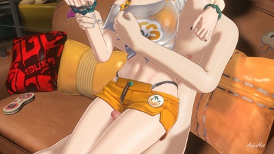 Belle Thighjob in her new Outfit